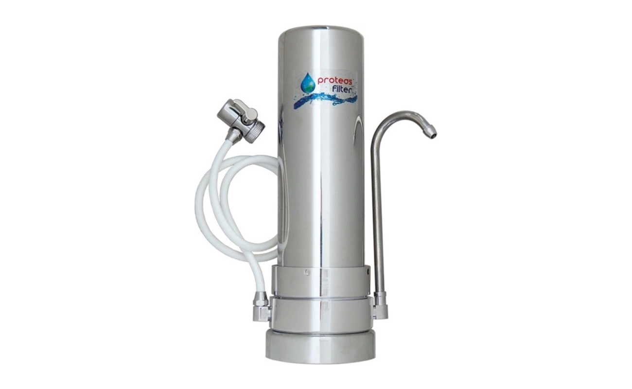 Proteas Countertop Water Filter System - Inox (EW0120200MP) Includes an installation kit and one CB10 Multipure (Triple Action) water filter inside - Image 6