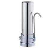 Aquapure Countertop Water Filter System – Inox (MP400IC-T10) Includes an installation kit and one CB10 Multipure (Triple Action) water filter inside
